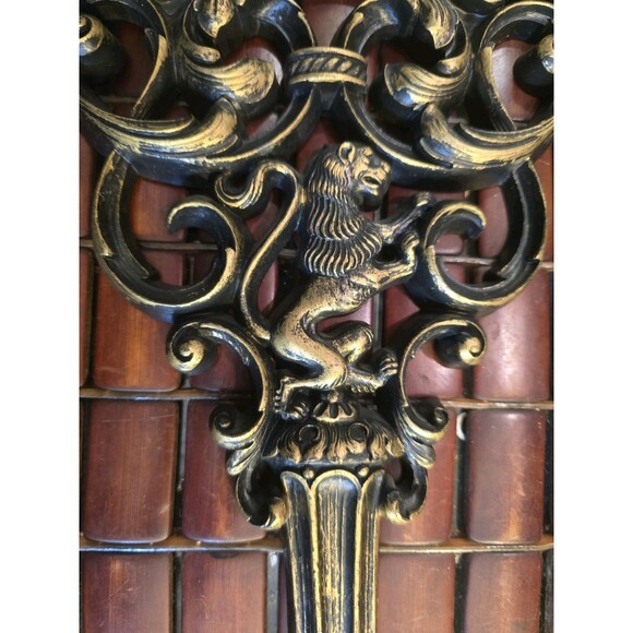 Mid Century Gold Skeleton Key Pair Wall Decor Hollywood Regency DART Ind. - Picture 4 of 8